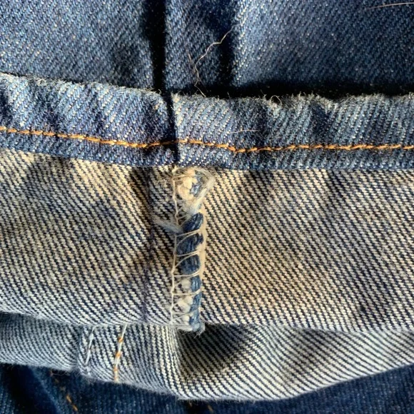 Vintage Levi’s 505 USA Made Straight Leg Dark Wash Jeans 34x32 - Picture 6 of 14